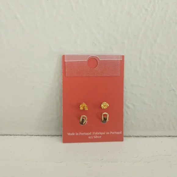 NWT Raízes Portuguese Jewelry Huggie Earrings - Picture 3 of 3